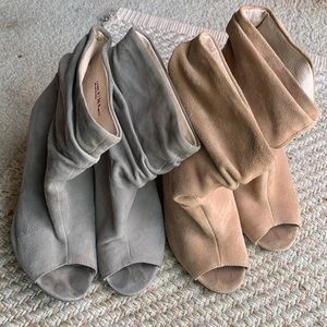 Kristin Cavallari for Chinese Laundry- 2 pairs of cute peep toe booties-
